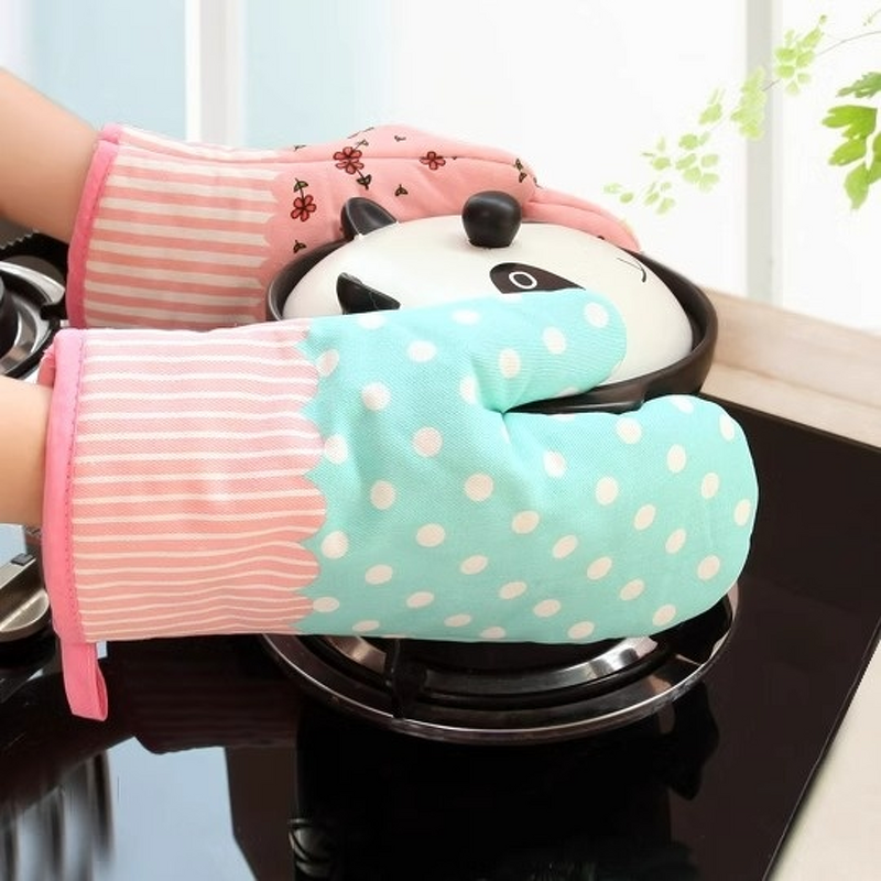 Oven Gloves Supplier - High Temperature Thickened Anti-Scald Baking