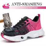 Safety Shoes Manufacturer - Women's Fly Knit Steel Toe Non-Slip EVA