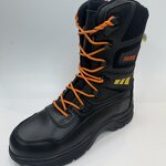 Fire Boots Factory - High Cut Black Cowhide Leather Steel Toe Kevlarr