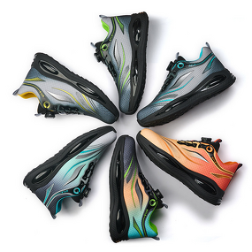 Safety Shoes Supplier - Men's Fly Knit Steel Toe TPU Cushioned Sole