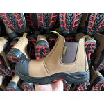 Safety Shoes Manufacturer - Men's Nubuck Leather Slip-On Plastic Toe