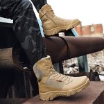 Hiking Boots Manufacturer - High-top Waterproof Leather MD Sole Camping