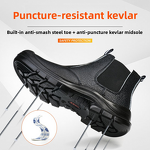 Safety Shoes Manufacturer - Men's Anti-Smash Steel Toe Slip-On PU