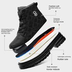 Safety Shoes Supplier - Unisex Microfiber Steel Toe Anti-Smash