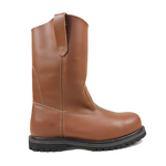 Safety Shoes Factory - Orange High Top Cowhide Steel Toe Goodyear