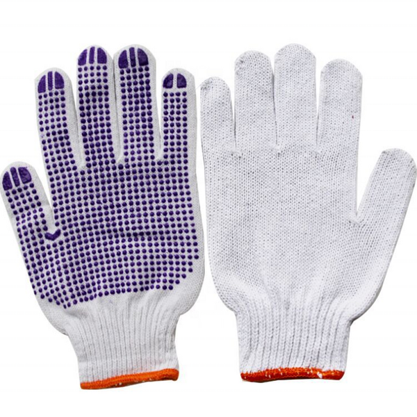 Work Gloves Factory - PVC Dotted Cotton Work Glove Construction