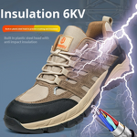Safety Shoes Supplier - Pigskin Plastic Toe 6kv Kevlarr Rubber Sole