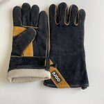 Welding Gloves Manufacturer - Black Split Cowhide Thickened Palm