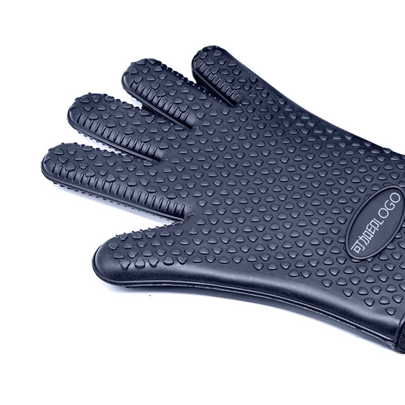 Silicone Gloves Factory - Extended Anti-slip Five-finger Silicone Gloves