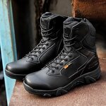 Hiking Boots Manufacturer - High-top Waterproof Leather MD Sole Camping