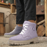 Safety Shoes Supplier - Unisex Microfiber Steel Toe Anti-Smash