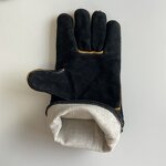 Welding Gloves Manufacturer - Black Split Cowhide Leather Custom