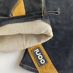 Welding Gloves Manufacturer - Black Split Cowhide Thickened Palm