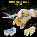 Work Gloves Manufacturer - Construction Site Cotton PVC Non-Slip
