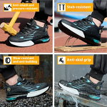 Safety Shoes Factory - Men's Lightweight Fly-Knit Anti-Smash Kevlarr