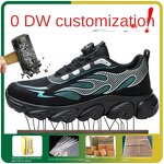 Safety Shoes Factory - Men's Fly-Woven Steel Toe Rotating Button