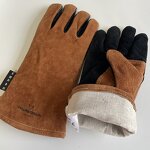 Welding Gloves Factory - Bate Brown Custom Logo Split Cow Leather