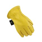Work Gloves Factory - Yellow Cowhide Leather Reinforced Palm Gardening