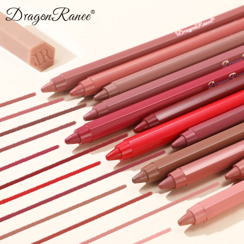 Lip Liner Pencil Supplier - Bulk 12 Color Velvet Matte Lip Liner Set