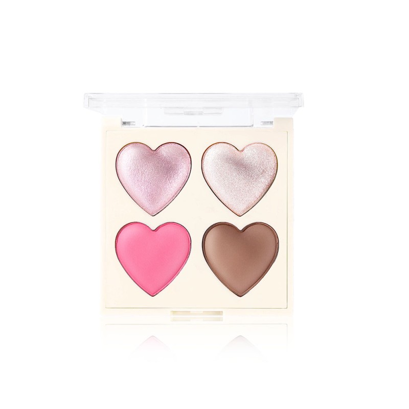 Face Palette Manufacturer - Bulk 4-in-1 Highlighter Blush Contour Set