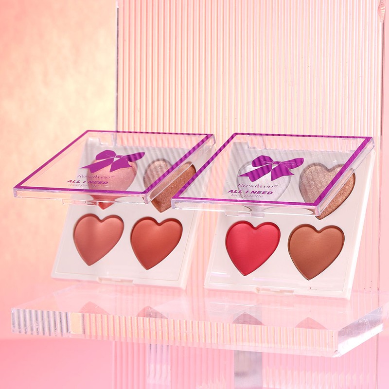 Face Palette Manufacturer - Bulk 4-in-1 Highlighter Blush Contour Set