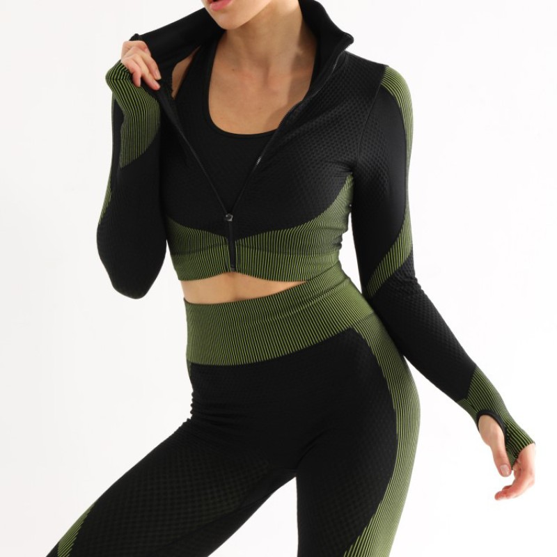 Yoga Set Manufacturer - Custom High-waisted Quick-drying Seamless Set