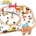 Train Tracks Factory - OEM 108pcs Beech Wood Electric