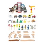 Wooden Train Set Factory - OEM Multi-Layered Mineral Scene