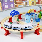 Train Set Factory - OEM 96PCS Pine Wood Traffic Blocks