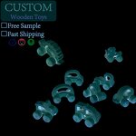 Wooden Toys Factory - OEM Beech Wood Push Train 16Type