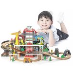 Wooden Train Set Factory - OEM Multi-Layered Mineral Scene