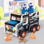 Wooden Toys Factory - OEM Multifunctional Busy Fire Truck