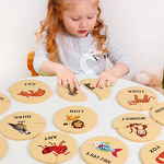 Wooden Puzzle Factory - OEM Round Cartoon Pattern Toy