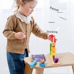 Wooden Blocks Factory - OEM Day Night Theme Stacking