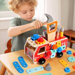 Wooden Toys Factory - OEM Fire Truck Multifunctional Tools