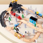 Wooden Train Set Factory - OEM 85 Pcs Large Game