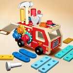 Wooden Toys Factory - OEM Fire Truck Multifunctional Tools