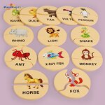 Wooden Puzzle Factory - OEM Round Cartoon Pattern Toy