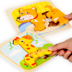 Wooden Puzzle Factory - OEM 22-Piece Cartoon for Toddlers