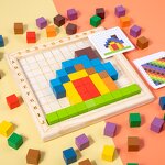 Wooden Blocks Factory - OEM Rainbow Counting Teaching