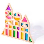 Wooden Toys Factory - OEM Rainbow Stacked Building Block
