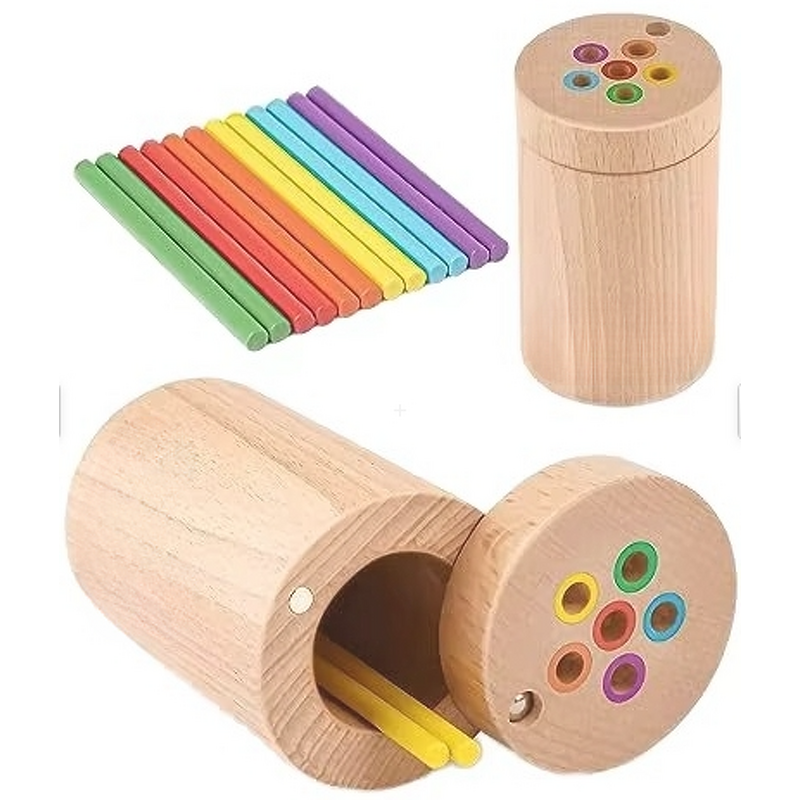 Wooden Toys Factory - OEM Color Matching Stick Tube for Kids