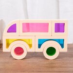 Wooden Toys Factory - OEM Rainbow Stacked Building Block