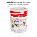 Train Set Factory - OEM 96PCS Pine Wood Traffic Blocks