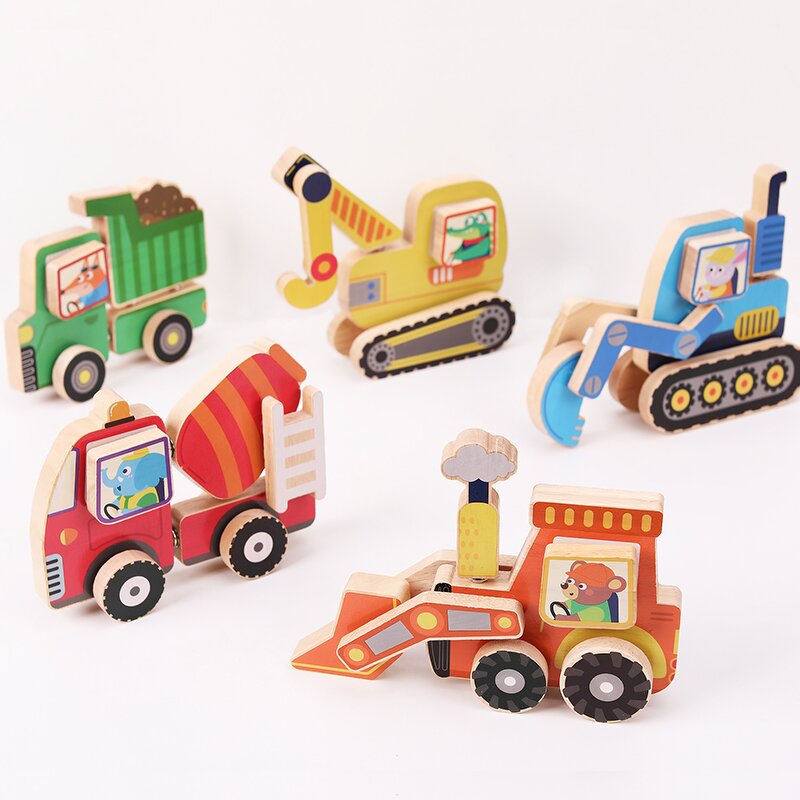 Educational Toys Factory - OEM Button DIY Construction Vehicle