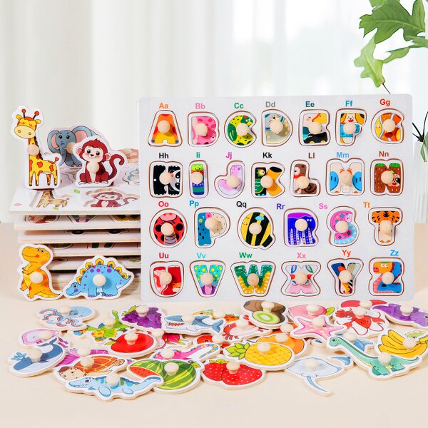 Wooden Puzzle Factory - OEM Number Animal Hand Board