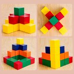 Wooden Blocks Factory - OEM Color Matching 50 Pieces