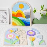 Building Blocks Factory - OEM Flower Puzzle Board DIY