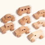 Wooden Toys Factory - OEM Solid Wood Handcart Push Train