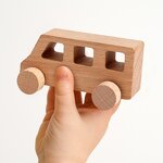 Wooden Toys Factory - OEM Solid Wood Handcart Push Train